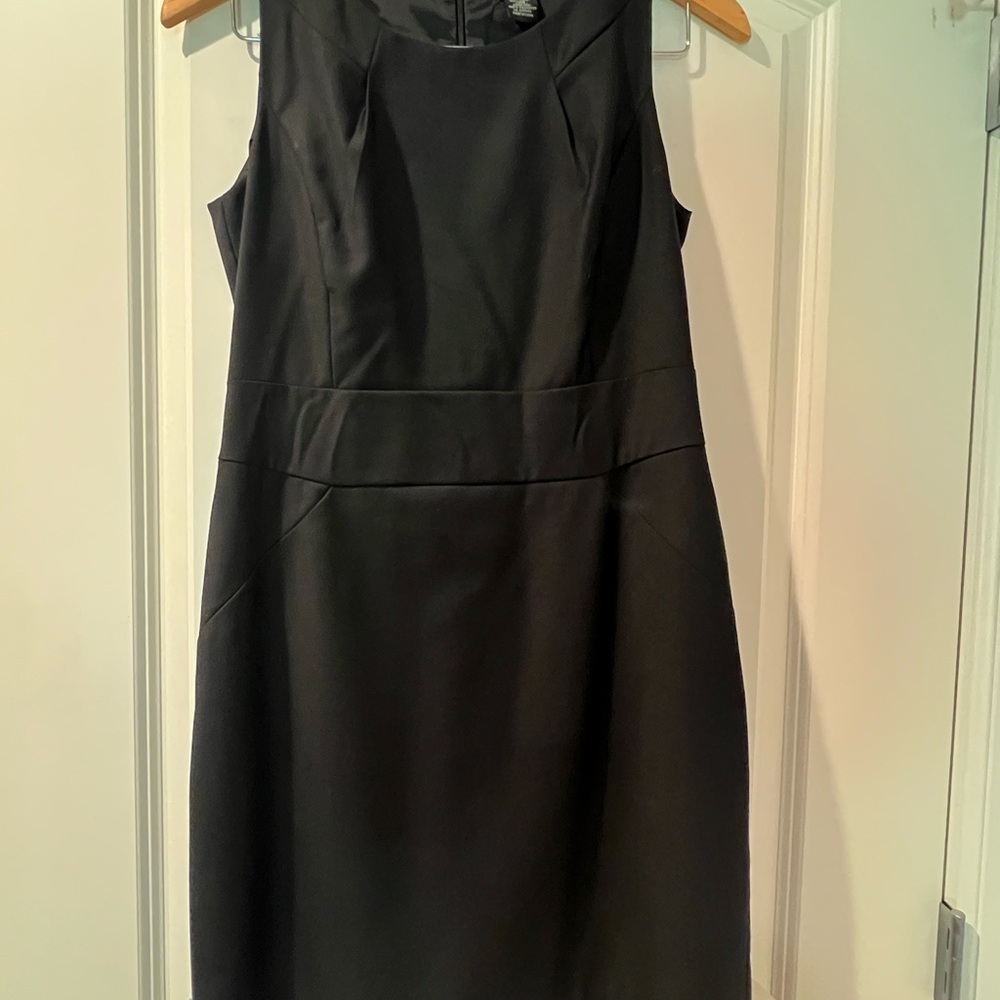 J. Crew Classic Black Suiting Dress